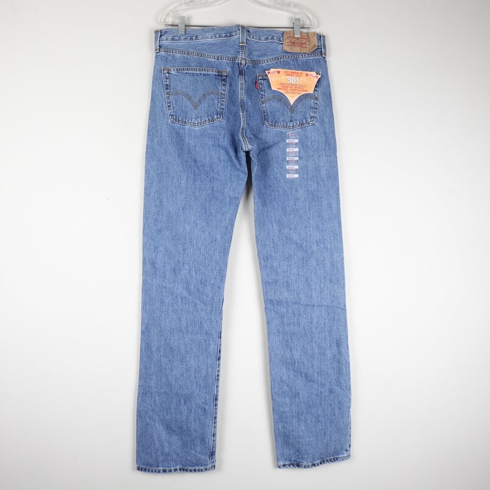 NEW Y2K Levi's 501 Straight Leg Jeans Men's 36x36 Button Fly 100% Cotton Denim